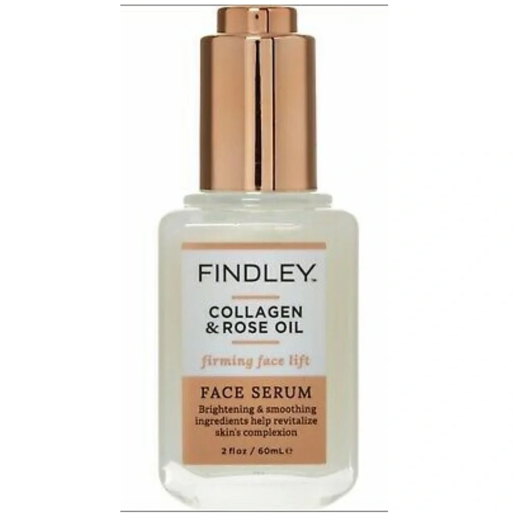 Findley Collagen & Rose Oil Face Serum Firming Face Lift, 2 Oz/ 60ml NEW!
